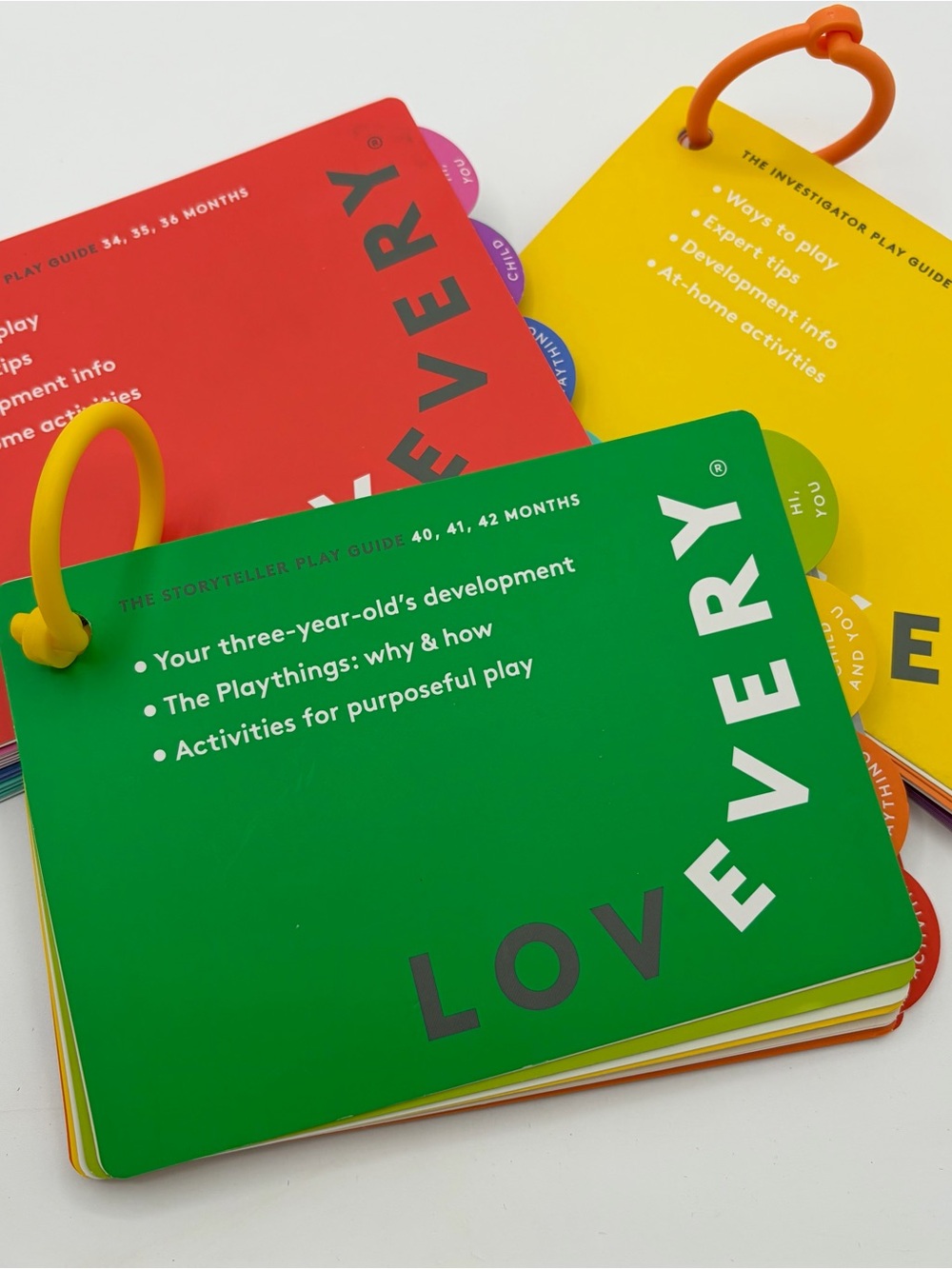 Set of Three Lovevery Storyteller Play Guide for Kids